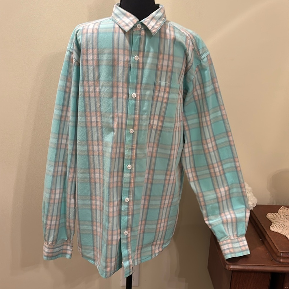 Columbia Mens plaid shirt-size Latge